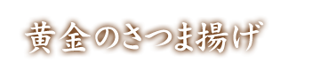 黄金のさつま揚げ